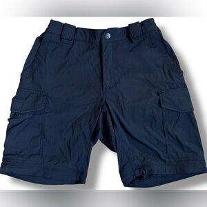 511 Tactical‎ Cargo Shorts Black Mens 28/32 Regular Fit Stretch Snap Closure